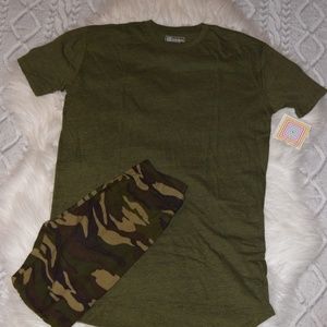 LuLaRoe Army Green Patrick tee